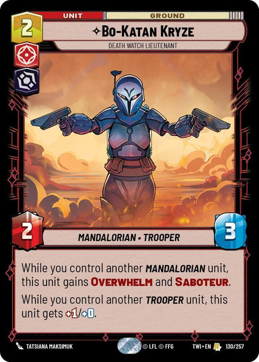 Bo-Katan Kryze - Death Watch Lieutenant 130/257 Twilight of the Republic NM/M