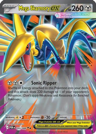 Mega Skarmory ex 055/088 Double Rare Perfect Order NM/M