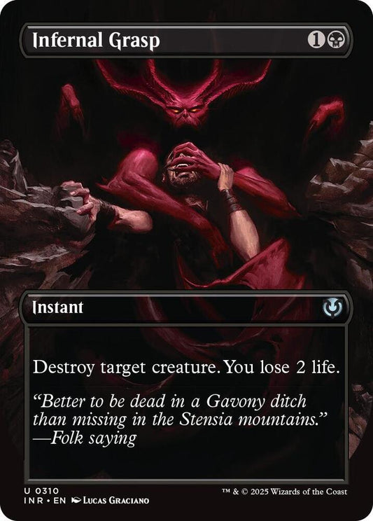 Infernal Grasp (Borderless) 310 Uncommon Innistrad Remastered Foil NM/M