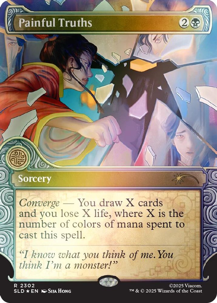 Painful Truths (Rainbow Foil) 2302 Rare Secret Lair Drop Series Holo NM/M