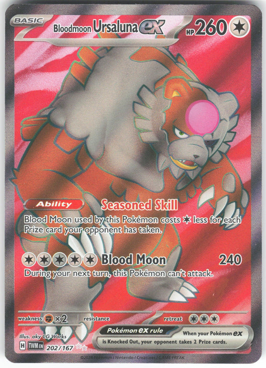 Bloodmoon Ursaluna ex - Ultra Rare SV06: Twilight Masquerade 202/167 NM