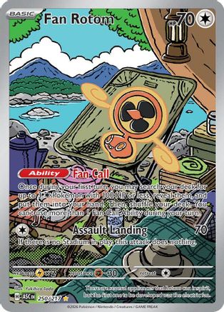 Fan Rotom 250/217 Illustration Rare Ascended Heroes NM/M