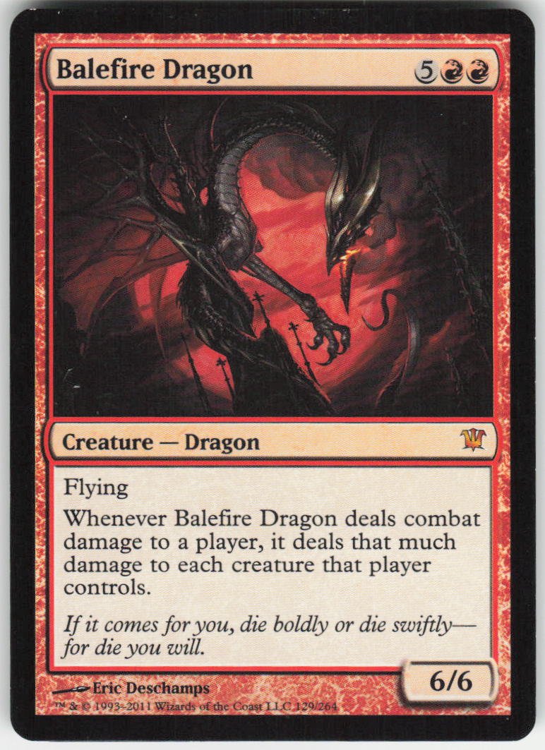 Balefire Dragon M Innistrad 129 NM