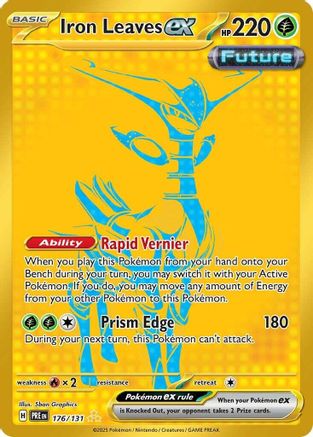 Iron Leaves ex 176/131 Hyper Rare Prismatic Evolutions Holo NM/M