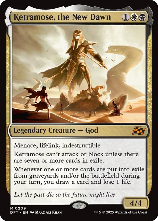 Ketramose, the New Dawn 209 Mythic Aetherdrift Foil NM/M
