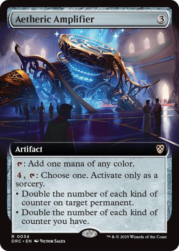 Aetheric Amplifier (Extended Art) 34 Rare Commander: Aetherdrift NM/M