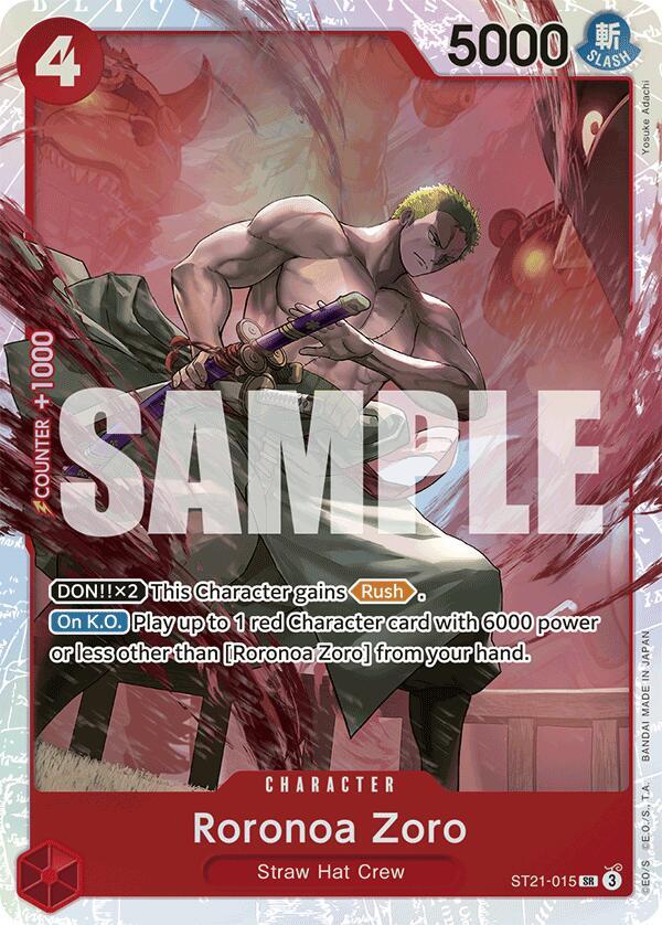 Roronoa Zoro ST21-015 Super Rare Starter Deck EX: Gear 5 NM/M