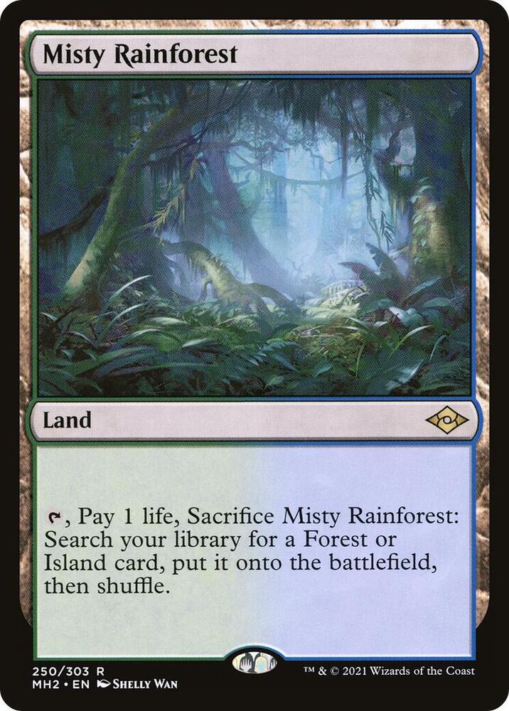 Misty Rainforest 250 Rare Modern Horizons 2 NM/M