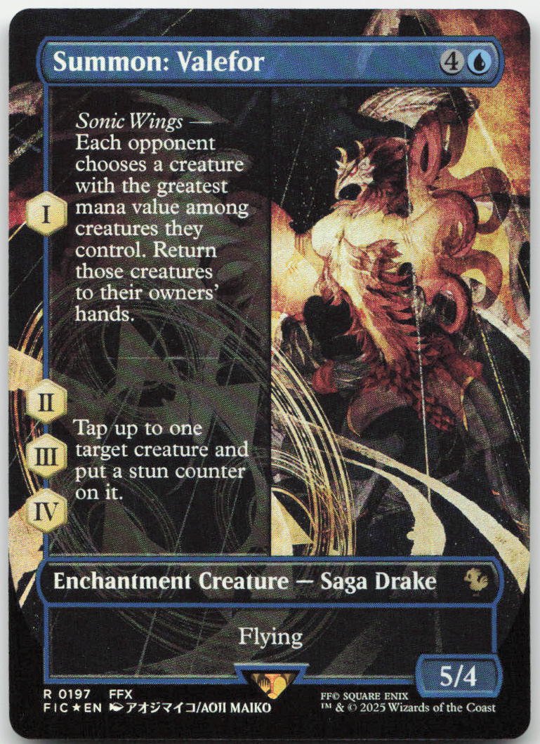 Summon: Valefor (Borderless) R Commander: FINAL FANTASY 197 NM