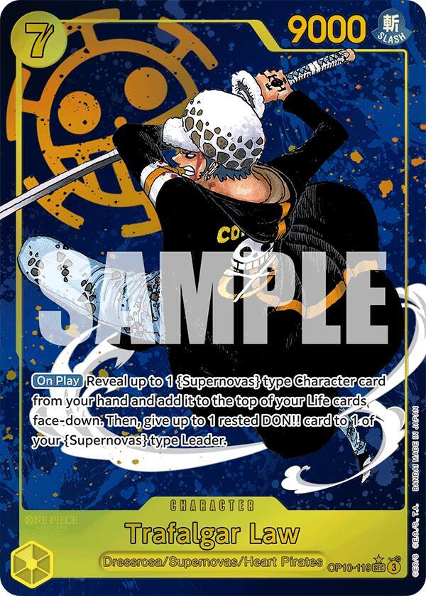 Trafalgar Law (119) (Parallel) OP10-119 Secret Rare Royal Blood NM/M