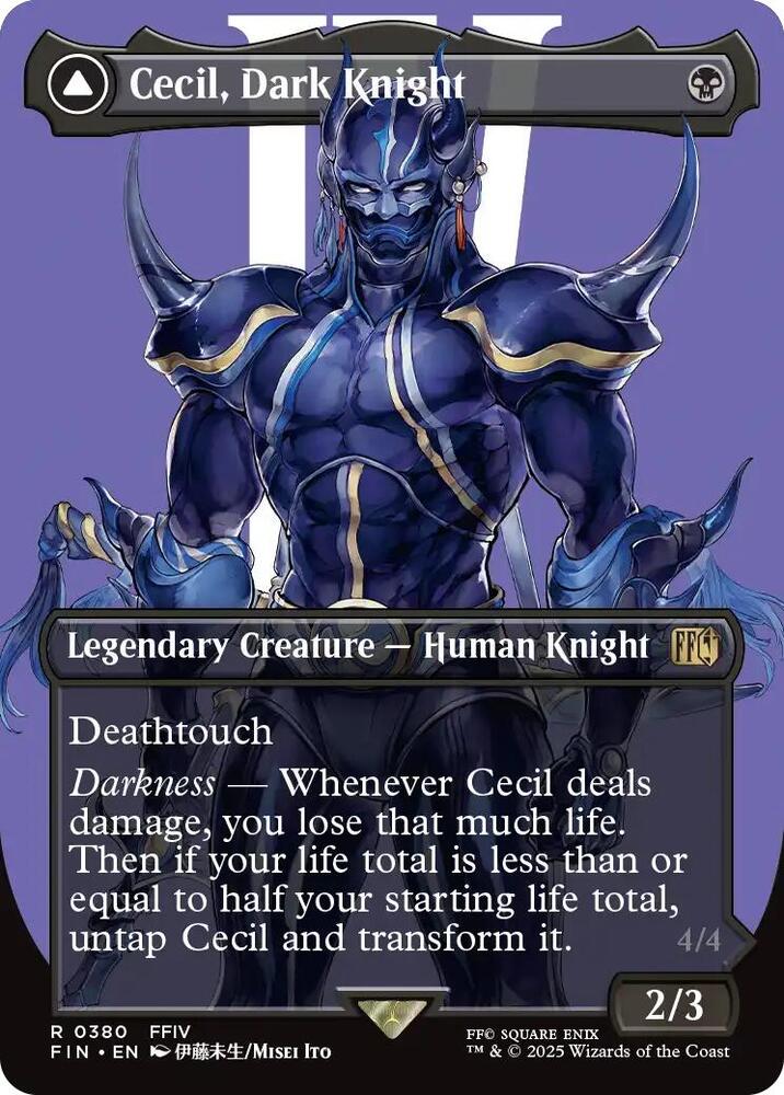 Cecil, Dark Knight (Borderless) 380 Rare FINAL FANTASY NM/M
