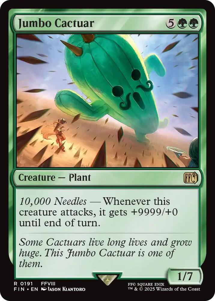 Jumbo Cactuar 191 Rare FINAL FANTASY NM/M