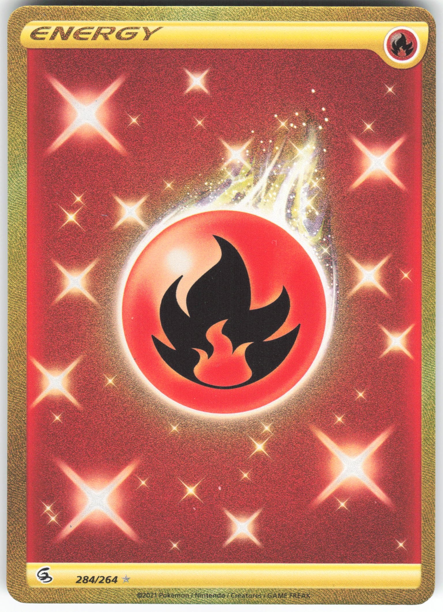 Fire Energy (Secret) Secret Rare SWSH08: Fusion Strike 284/264 NM