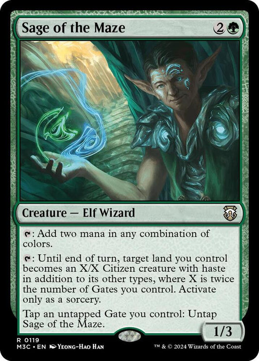 Sage of the Maze 119 Rare Commander: Modern Horizons 3 NM/M