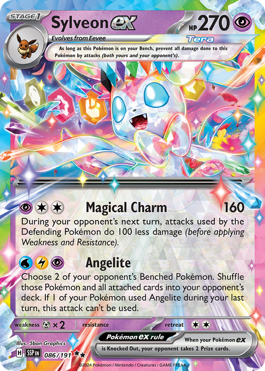 Sylveon ex 086/191 Double Rare Surging Sparks NM/M