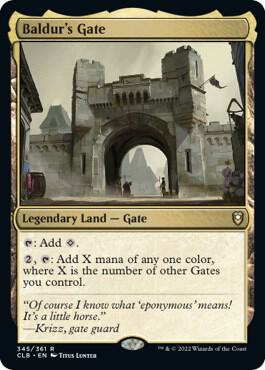 Baldur's Gate 345 Rare Commander Legends: Battle for Baldur's Gate NM/M