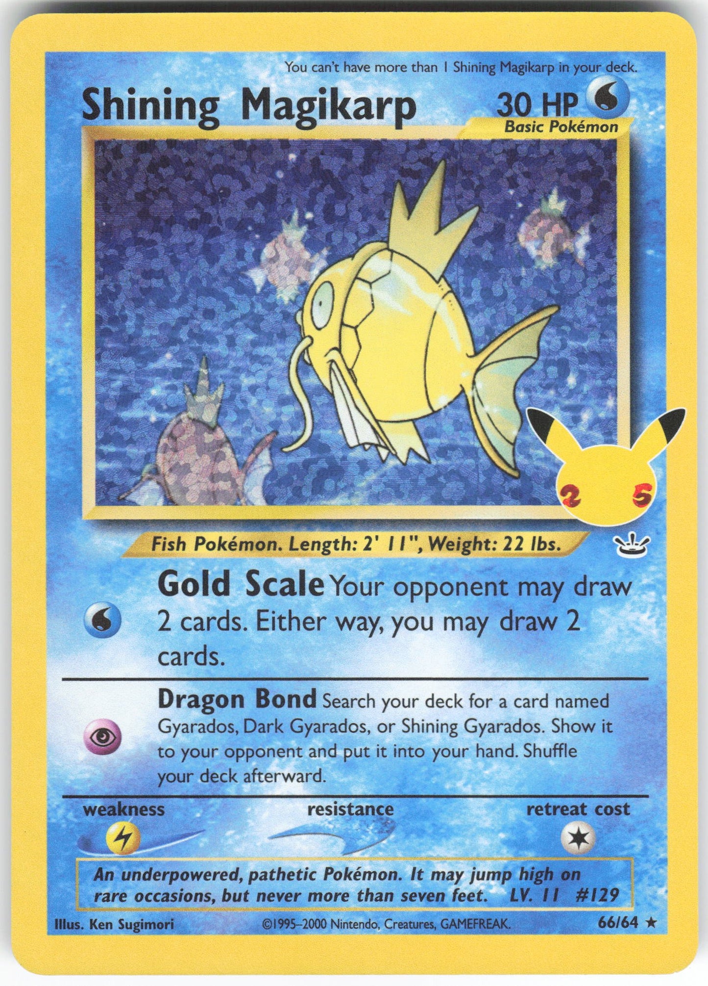 Shining Magikarp Classic Collection Celebrations: Classic Collection 66/64 NM