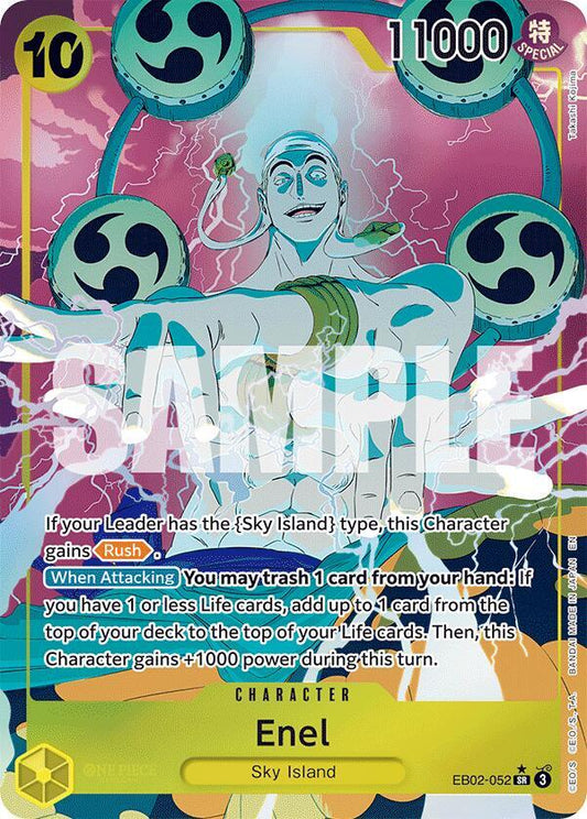 Enel (Alternate Art) EB02-052 Extra Booster: Anime 25th Collection NM/M