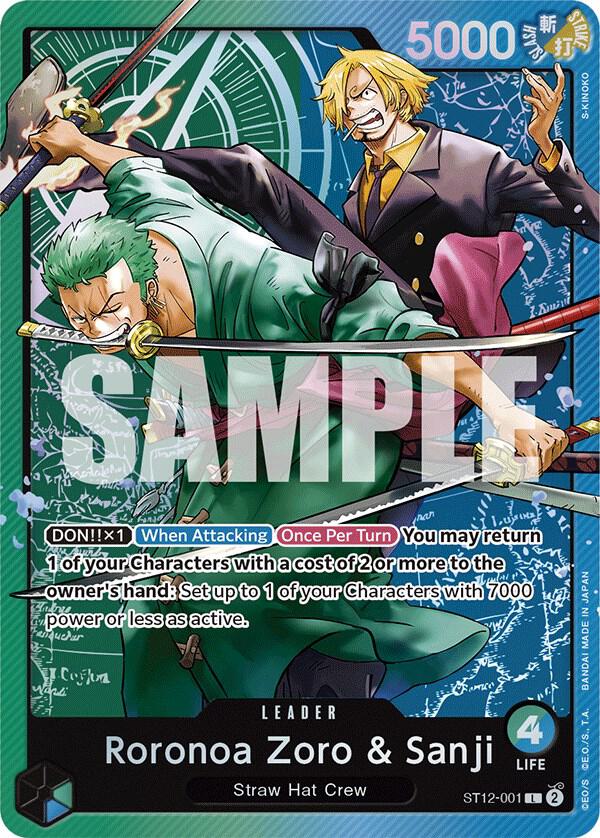 Roronoa Zoro & Sanji ST12-001 Leader Starter Deck 12: Zoro and Sanji LP