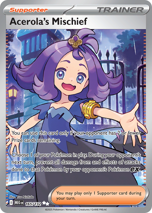 Acerola's Mischief 165/132 Ultra Rare Mega Evolution NM/M