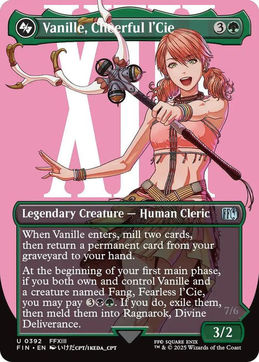 Vanille, Cheerful l'Cie (Borderless) 392 Uncommon FINAL FANTASY NM/M