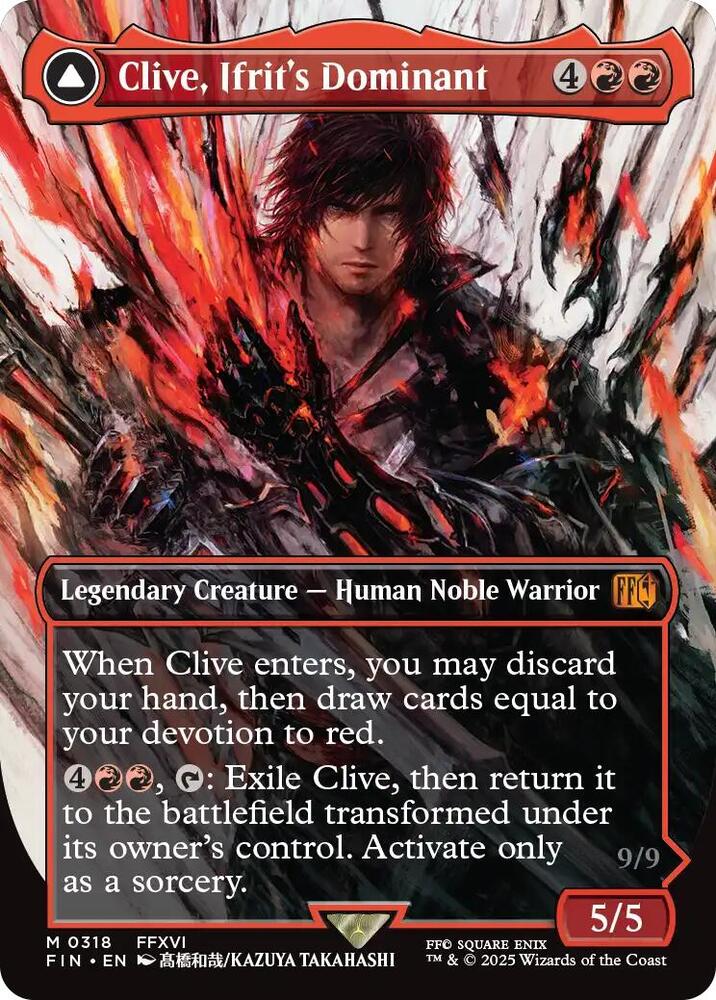 Clive, Ifrit's Dominant (0318) (Borderless) 318 Mythic FINAL FANTASY NM/M