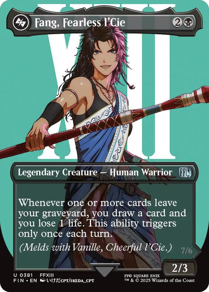 Fang, Fearless l'Cie (Borderless) 381 Uncommon FINAL FANTASY Foil NM/M