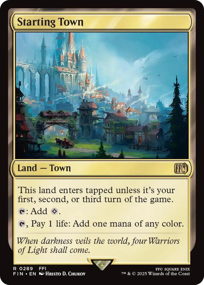 Starting Town 289 Rare FINAL FANTASY NM/M