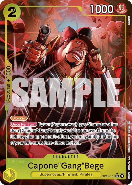 Capone"Gang"Bege (101) (Alternate Art) OP11-101 A Fist of Divine Speed NM/M