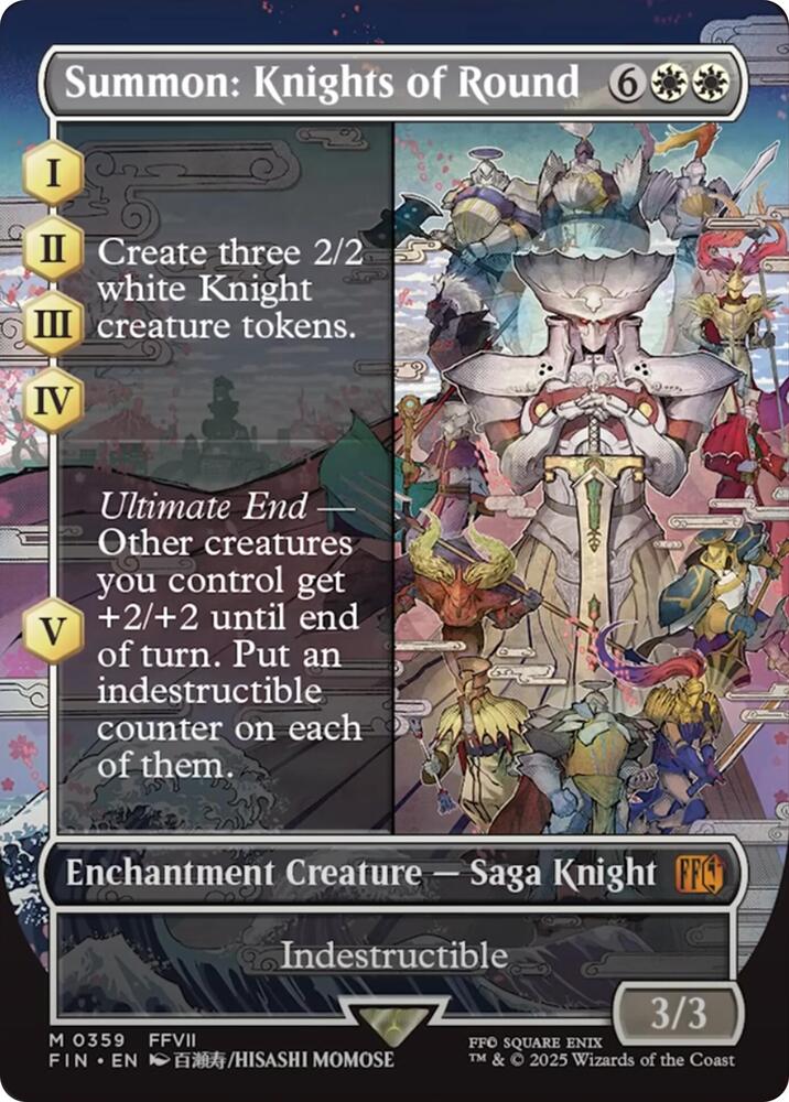 Summon: Knights of Round (Borderless) 359 Mythic FINAL FANTASY NM/M