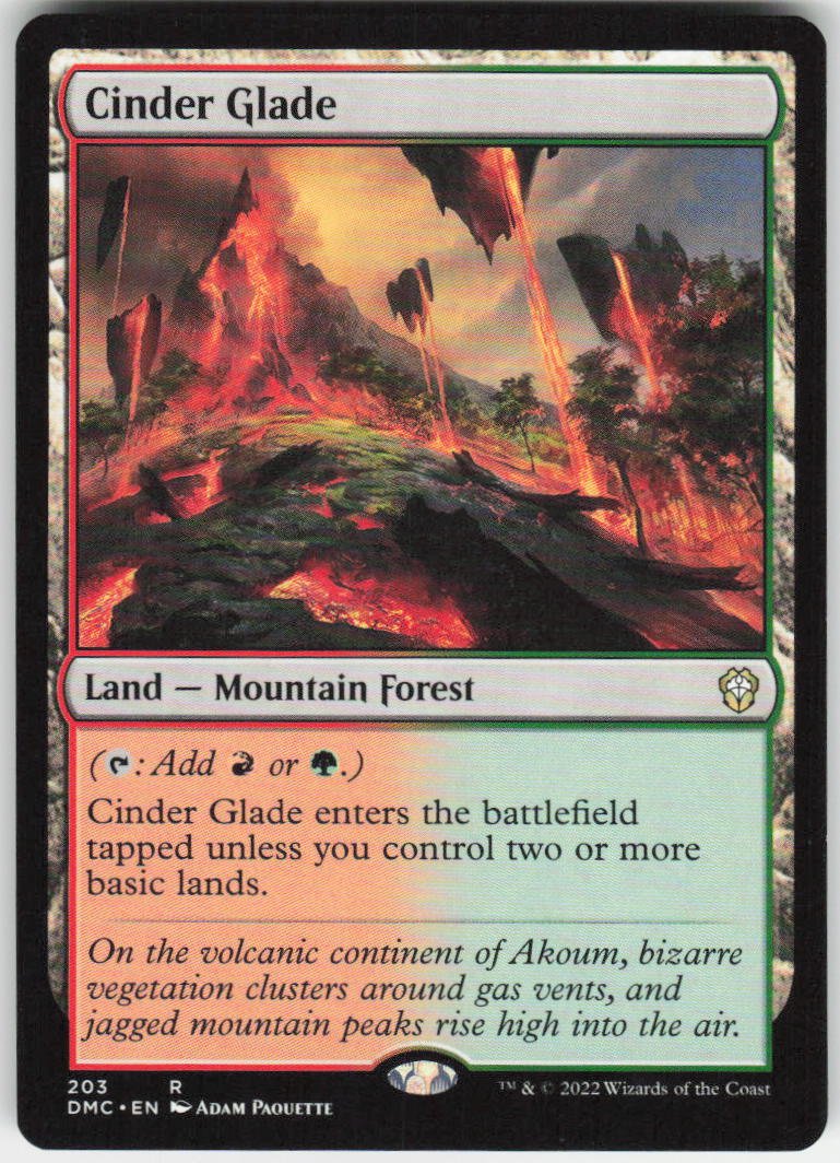 Cinder Glade R Commander: Dominaria United 203 NM