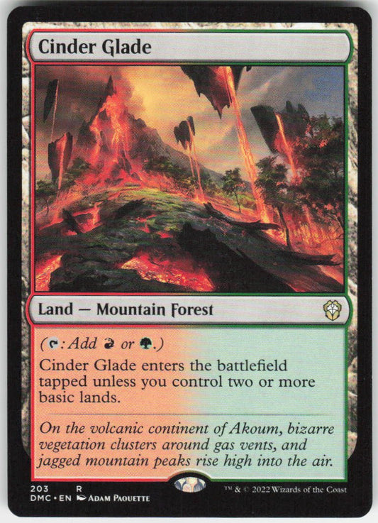 Cinder Glade R Commander: Dominaria United 203 NM
