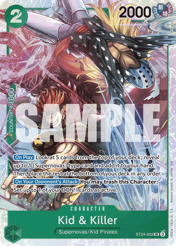 Kid & Killer ST24-002 Super Rare Starter Deck 24: GREEN Jewelry Bonney NM/M