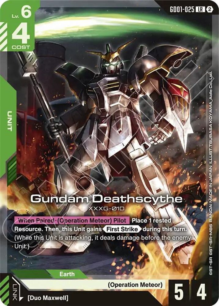 Gundam Deathscythe GD01-025 LR Deck Build Box Freedom Ascension NM/M