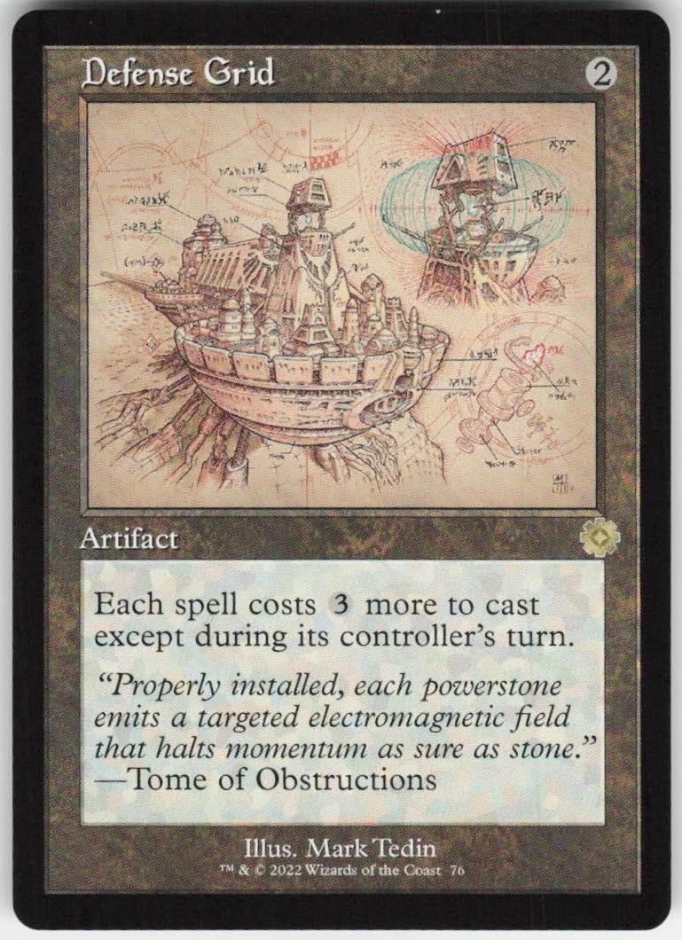 Defense Grid (Schematic) R The Brothers' War: Retro Frame Artifacts 76 NM