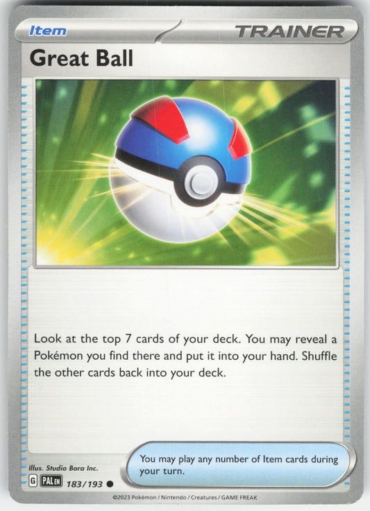 Great Ball Common SV02: Paldea Evolved 183/193 NM