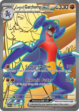 Cynthia's Garchomp ex 204 Promo Scarlet & Violet Promo Holo NM/M