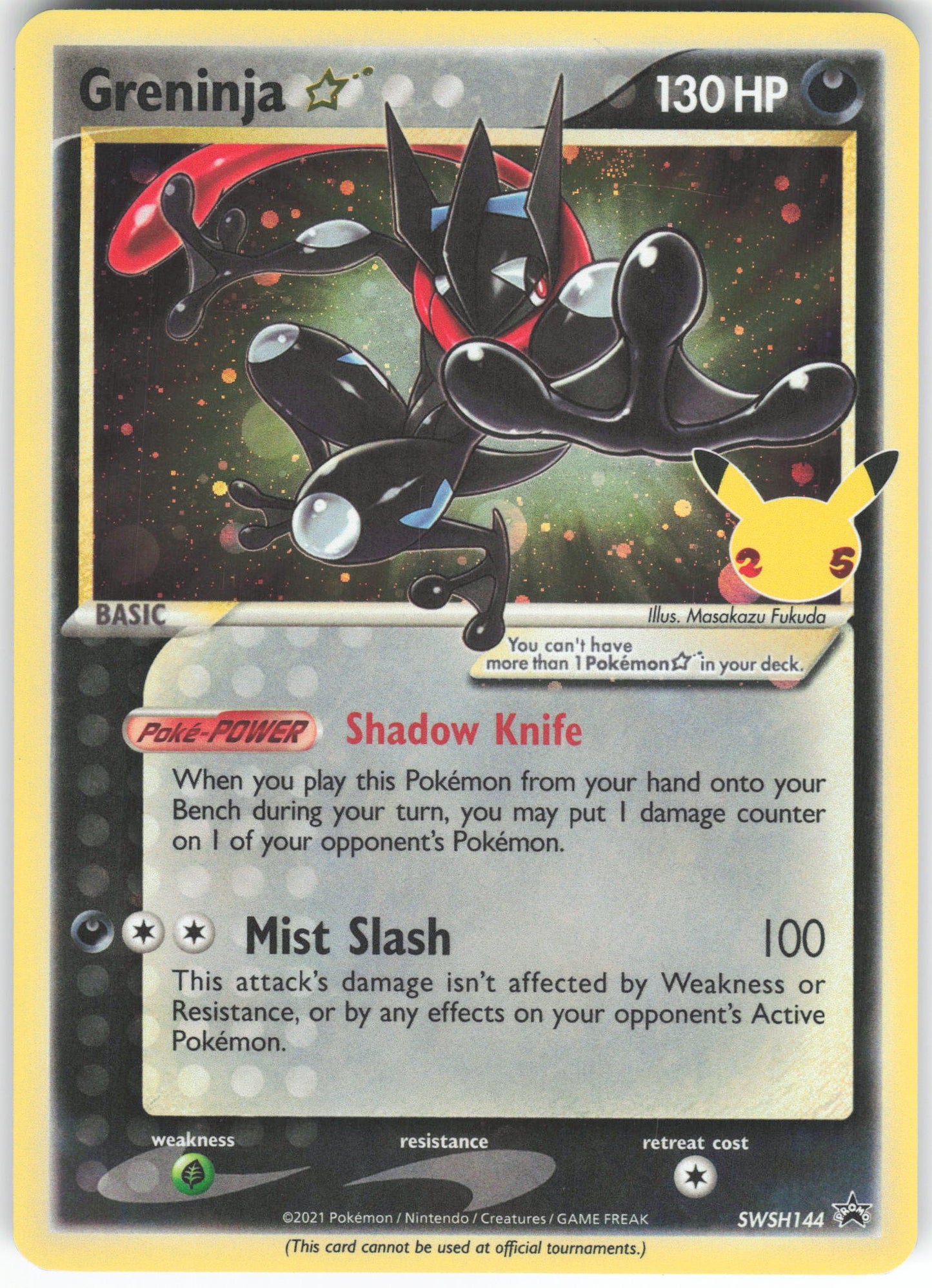Greninja Star Promo SWSH: Sword & Shield Promo Cards SWSH144 NM
