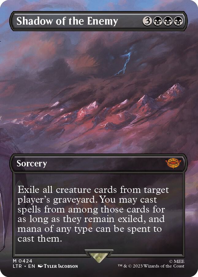 Shadow of the Enemy (Borderless) 424 Foil Universes Beyond: The Lord of the Rings: Tales of Middle-earth NM/M