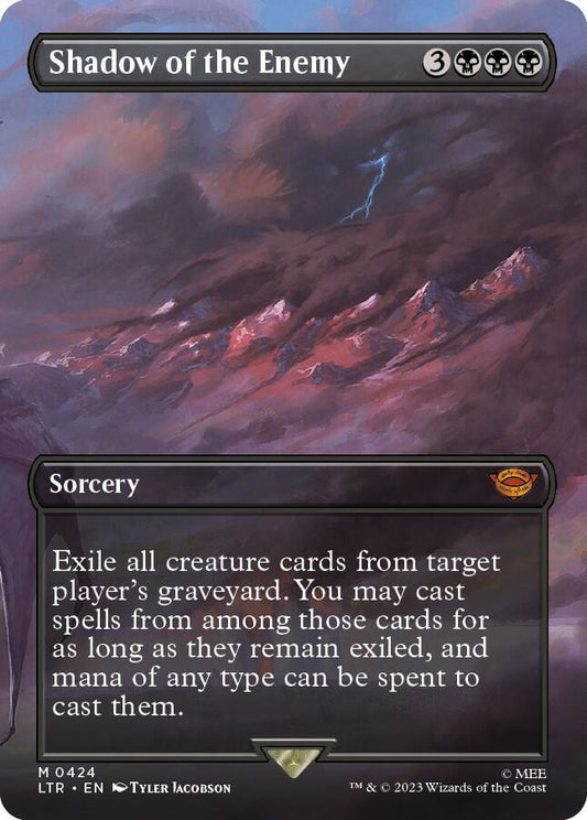 Shadow of the Enemy (Borderless) 424 Foil Universes Beyond: The Lord of the Rings: Tales of Middle-earth NM/M