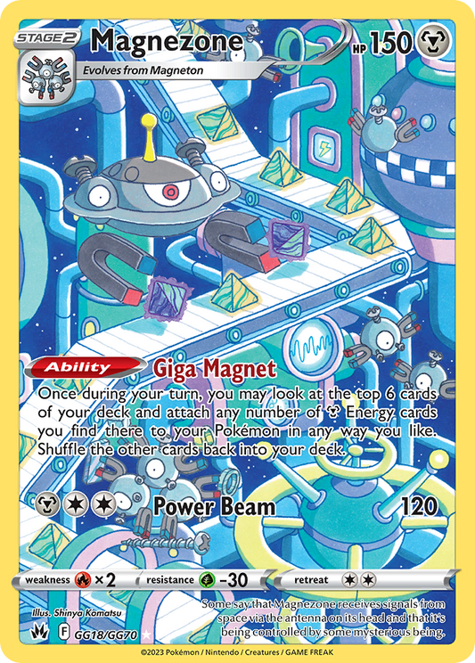 Magnezone GG18/GG70 Trainer Gallery Rare Crown Zenith Galarian Gallery Holo NM/M