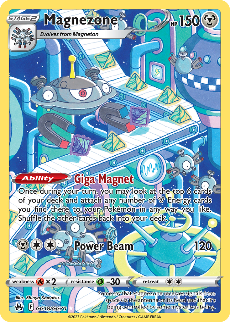 Magnezone GG18/GG70 Trainer Gallery Rare Crown Zenith Galarian Gallery Holo NM/M