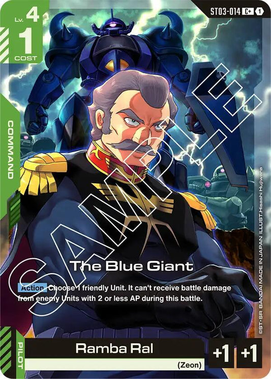The Blue Giant (C+) ST03-014 C+ Starter Deck 03: Zeon's Rush NM/M