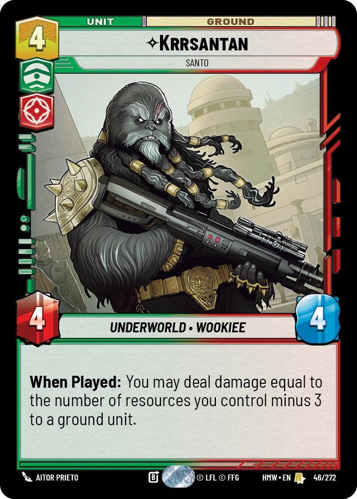 Krrsantan - Santo 46/272 Rare Homeworlds NM/M