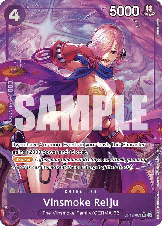 Vinsmoke Reiju (Alternate Art) OP12-063 Super Rare Legacy of the Master NM/M