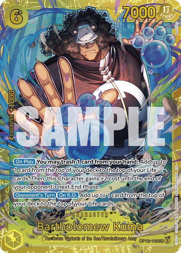 Bartholomew Kuma OP12-119 Secret Rare Legacy of the Master NM/M