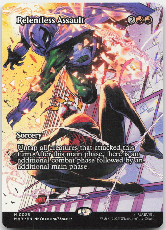 Relentless Assault (Borderless) M Marvel Eternal-Legal 25 NM