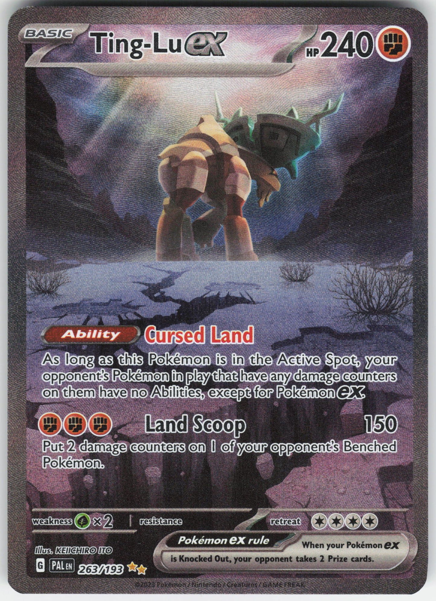 Ting-Lu ex - Special Illustration Rare SV02: Paldea Evolved 263/193 NM