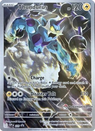 Thundurus (Pokemon Center Exclusive) 209 Promo Scarlet & Violet Promo Holo NM/M