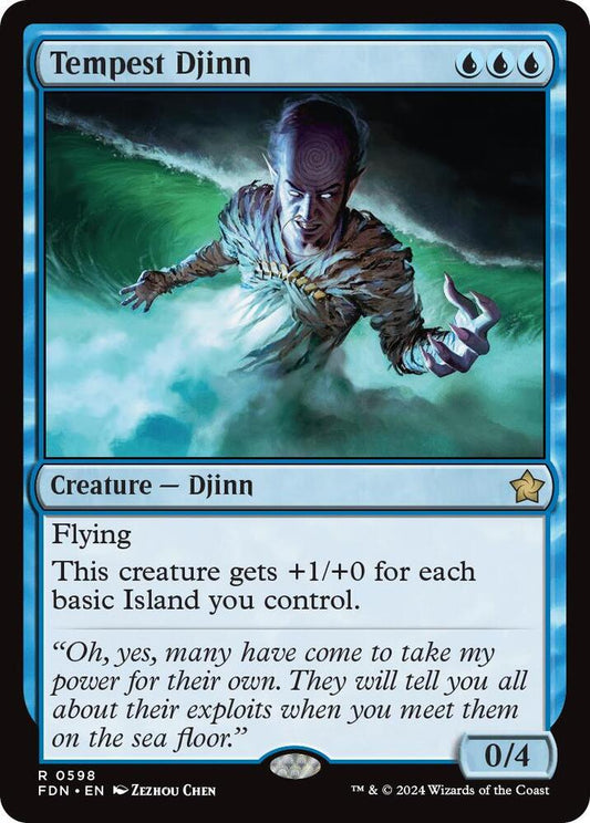 Tempest Djinn 598 Rare Foundations NM/M